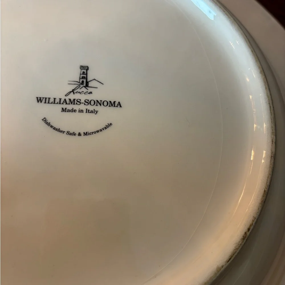 Williams-Sonoma Luca Handpainted XL Pasta Serving Bowl Made in Deruta Italy